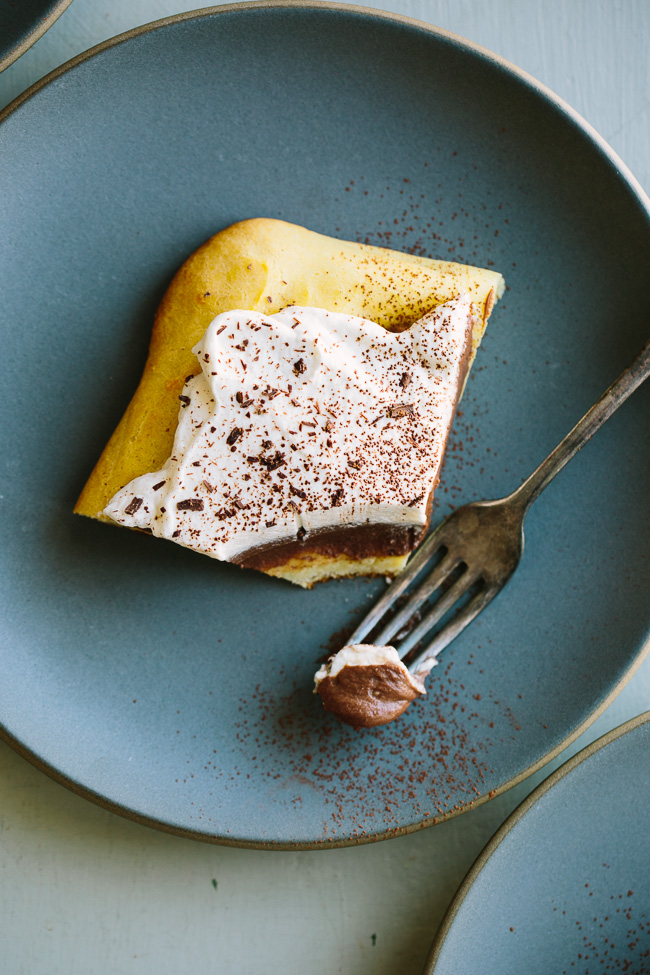 Chocolate Eclair Sheet Pan Cake