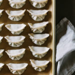 Pork Chard Chive Dumplings + a wrapping tutorial