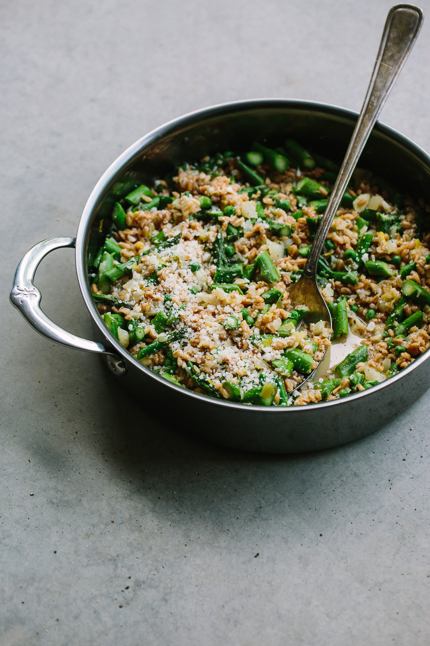 One Pot Spring Farro