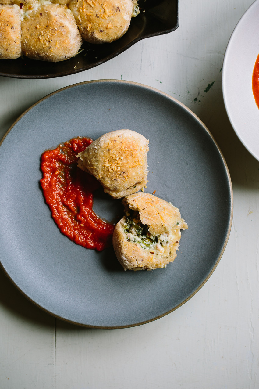 Spinach Sausage Calzone Bites